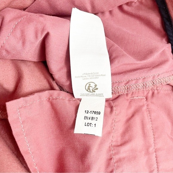 Boden Classic Stretch Cotton Chino High Rise Straight Leg Pants Rose Size 8 - Picture 10 of 11